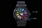 2022 New! Swiss Hublot Takashi Murakami Black Rainbow Watch 45mm